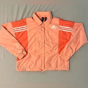 Adidas Peach and Coral Windbreaker